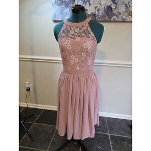 Ibtom Castle Lace Floral Halter Dress NWT (M)